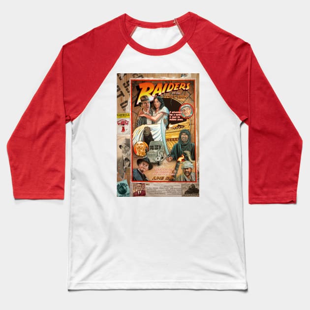 Raiders of the Lost Ark Baseball T-Shirt by adammcdaniel